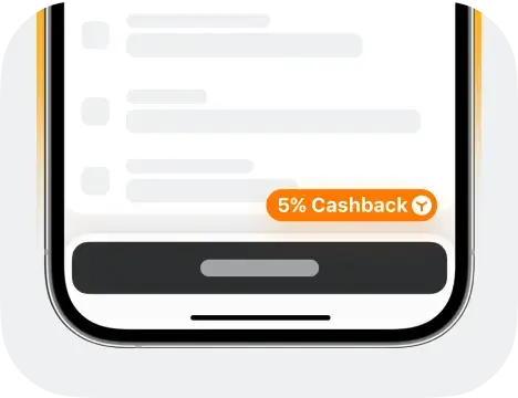 Earn 5% Cashback